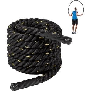 Zware springtouwen - 13 kg gewogen springtouw voor volwassenen - gevechtstouwen voor mannen en vrouwen - totale lichaamstraining en krachttraining