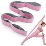 longziming -Elastische Yogariem met 8 Lussen - Stretchband voor Yoga, Pilates & Gymnastiek - Ideaal voor Rek- en Krachttraining - Fitness Dehnband voor Beginners & Gevorderden