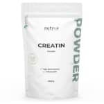 nutri+ Creatine Monohydraat Poeder 1000 g - Pure Creatine 99,9% - hoog gedoseerd, ultrafijn, veganistisch en neutraal - Creatine Poeder met Vitamine B12 - topkwaliteit
