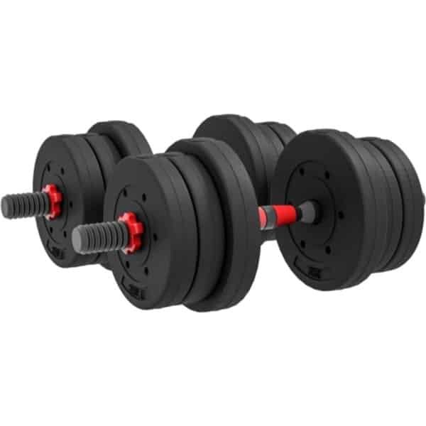 2 In 1 Halter Set 45x20x20cm Korte Halter En Lange Halter Zwart Plastic Thuis Fitness Professionele Krachttraining En Gewichtheffen