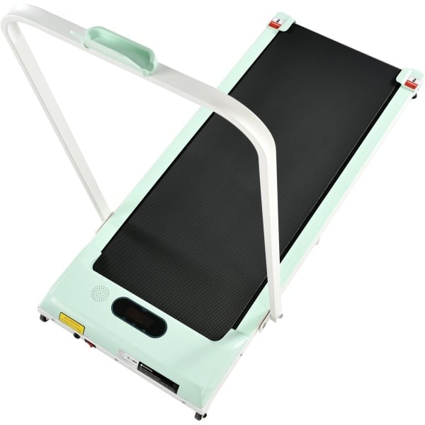 2 in 1 Loopband / Walking Pad - Groene Design & Opvouwbaar - Snelheid 1-6 km/h - Bluetooth Speaker & Kantoor Vriendelijk