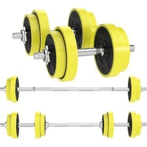 2-in-1 Verstelbare Dumbbell & Barbell Set - 20KG Thuis Gym Krachttraining