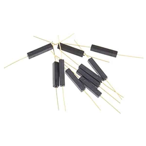 20x Reed Switch Normaal Open Magnetische Inductie Schakelaar Plastic Anti-Interferentie 100V voor Loopband en Breaker 2.5X14mm