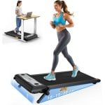 3-in-1 Loopband met Helling - Onder Bureau Wandelpad - 2,5 PK Motor - Tot 12% Helling - Met Afstandsbediening & LED-Display