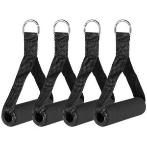 4 handvatweerstandsbanden met schuimhandvatten ter vervanging van fitnessapparatuur, geschikt voor yoga en krachttraining