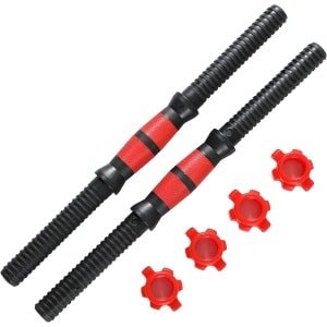 40 cm halters set voor thuis workout en krachttraining - 2 stuks verstelbare halterstangen met gewichten - fitnessapparatuur accessoires met 3 zoekwoorden