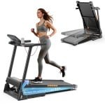 AOVOPRO FT61 Elektrische Loopband voor Thuis - Opvouwbaar - 3.0 PK Motor - 13,5 km/u - Verstelbare Hellingshoek tot 15% - LED Display