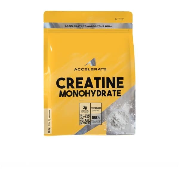 Accelerate Nutrition Creatine - 100% Pure Creatine Monohydraat voor Kracht, Spiergroei en Uithoudingsvermogen - 300g