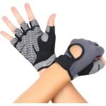 Ademende Trainingshandschoenen met Antislip Siliconen en Gewatteerde Handpalmbescherming - Heren en Dames - Gewichtheffen, Crossfit, Fietsen