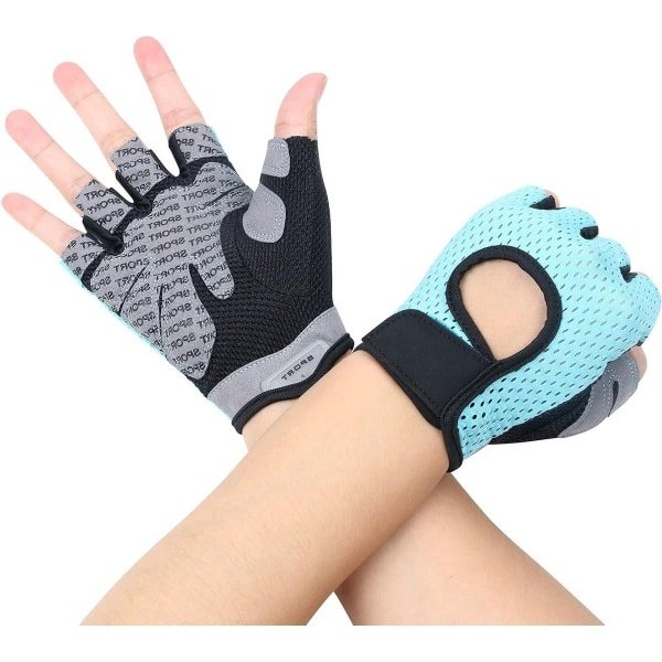 Ademende Trainingshandschoenen met Gewatteerde Handpalmbescherming - Heren en Dames - Gewichtheffen - Crossfit - Fietsen