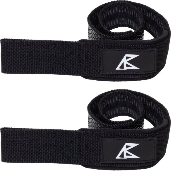All Black Nutrition Lifting Straps - Fitness Wrist Wraps - Krachttraining Accessoires - Polssteun - Antislip