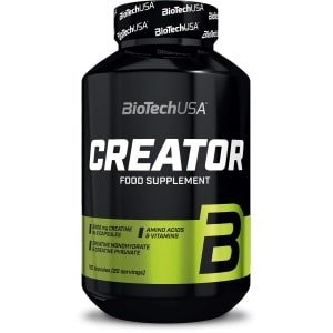 BioTechUSA CreaTor | Met Creatine Monohydraat & Creatine Pyruvaat | Toegevoegde Aminozuren, Vitamines & Niacine, 120 Capsules