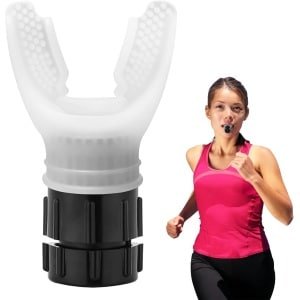 Breathing Trainer met Verstelbare Weerstanden voor Verbetering van Longcapaciteit - Cardio en Lignosus Ademhaling - Wit