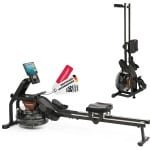 Christopeit Roeitrainer Garda met waterweerstand - verhoogde stoel - Bluetooth - 120kg