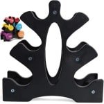 Dumbbell Holder - Barbell Tree - Zwart - Dumbbell Stand - Fitness Accessoires - Dumbbell Rack - Krachttraining - Gymnastiek - 3 Niveaus
