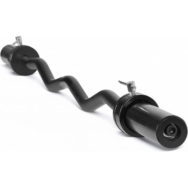 EZ Curl Olympische Stang voor Krachttraining - 119 cm Zwart