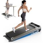 Elektrische Loopband Thuisgebruik 6% Helling 1-6km/h Stille Motor 140kg Draaglast met LED Display Afstandsbediening en App