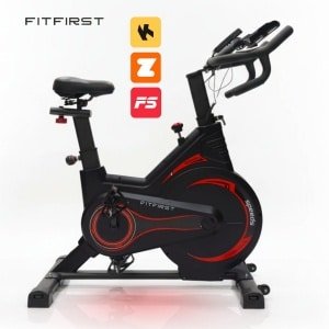FitFirst Rider 7 Hometrainer | Met Trainings Apps | FitShow, Kinomap en Zwift | Ingebouwde hartslagmeter | Display met info | Max 150KG gebruikersgewicht en tot 1.95m | Spinning Fiets | Fitness Fiets