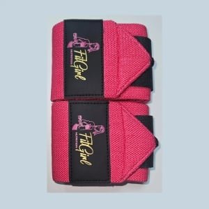 FitGirl Nutrition 4 Stuk Polsband voor Fitness, CrossFit, Krachttraining - Versteviging & Versterking Polsen - Polsbandage Wrist Wraps - Pols support kleur Neon Pink
