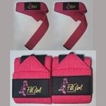 FitGirl Nutrition Combi Pack - Wrist Wraps & Lifting Straps - Neon Pink | Krachttraining & Deadlift Accessoires