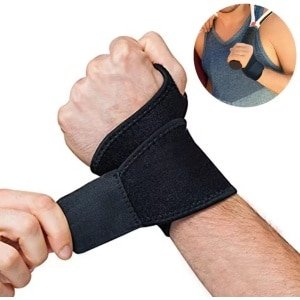 Fitness Polsband - Wrist Wraps - Polsbrace - Polsbescherming - Fitness & CrossFit Polsband - Zwart - LOUZIR