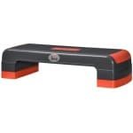 Fitness Step - Stepper - Aerobic Step - Stepbank - In Hoogte Verstelbaar 10-20 cm - Antislip - Stepper Fitness - Fitnessstep - voor Thuis, Sportschool, Kantoor - voor Revalidatie en Krachttraining - Rood + Zwart