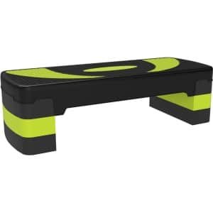 Fitness Step - Stepper - Aerobic Step - Stepbank - In Hoogte Verstelbaar 10-20 cm - Antislip - Stepper Fitness - Fitnessstep - voor Thuis of op Kantoor - voor Revalidatie en Krachttraining - Groen