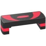 Fitness Step - Stepper - Aerobic Step - Stepbank - In Hoogte Verstelbaar 10-20 cm - Antislip - Stepper Fitness - Fitnessstep - voor Thuis of op Kantoor - voor Revalidatie en Krachttraining - Rood