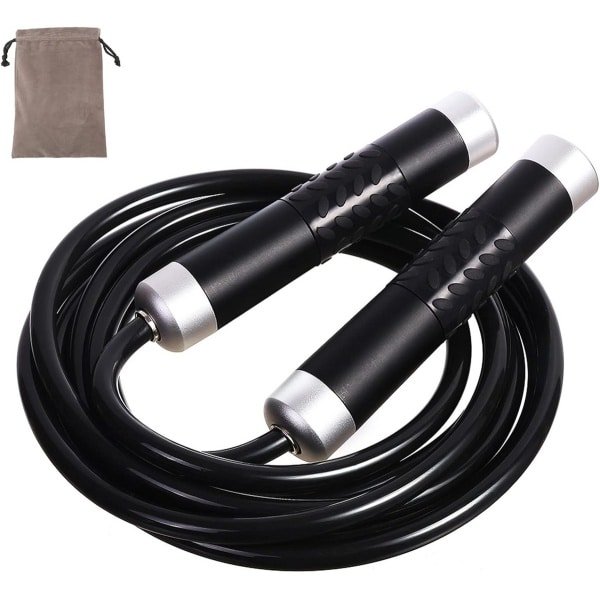 Gaoykai Gewogen springtouw voor vrouwen, mannen, zwaar springtouw met verstelbaar vet PVC-touw, kogellager aluminiumlegering antislip handvat, geweldig voor crossfit-training, boksen en MMA-trainingen