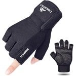 Geventileerde Trainingshandschoenen met Polsband en Handpalmbescherming voor Dames en Heren - Ideaal voor Gymoefeningen, Krachttraining en Bodybuilding.