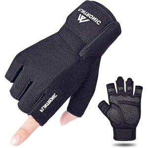 Geventileerde Trainingshandschoenen met Polsband en Handpalmbescherming voor Dames en Heren - Ideaal voor Gymoefeningen, Krachttraining en Bodybuilding.