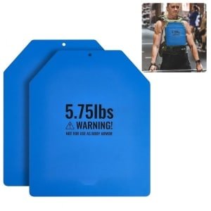 Gewichtsvest Platen - Set van 2 - 2,6 kg per Plaat - Totaal 5,2 kg - Staal - Ergonomisch Ontwerp - Voor Krachttraining en Hardlopen