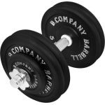 Gietijzeren Halterset 25 kg - Korte Halterstang en Schijven voor Krachttraining