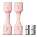Gloovon® - Verstelbare Dumbell - 2.5 KG - 1.5 KG t/m 2.5 KG - Smart Dumbbells - Dames Halters - Halterset voor Thuisgebruik - Krachttraining - Fitness - Roze