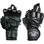 Grip Power Pads EPIC Leren gymnastiekhandschoenen met geïntegreerde 5,1 cm brede polsbandages, leren handschoendesign voor gewichtheffen, powerlifting, bodybuilding en krachttraining