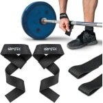 Gymtek® Lifting Straps - Wrist Straps - Deadlift Straps - Lifting Belt - Powerlifting Straps - tot 200 kg - 2 Stuks - Krachttraining - Fitness - Crossfit
