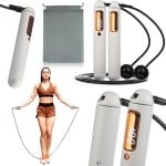 Gymtek® Springtouw met Teller - 300cm Verstelbaar Koord - Speed Rope - Calorieënteller - Fitness, Training, Crossfit