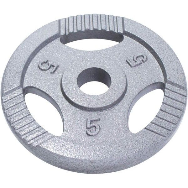 Halterschijf 5 kg Gietijzer - Duurzame Krachttraining Schijf voor Thuis en Sportschool