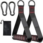 Handgrepen voor weerstandsbanden - 2 stuks - fitness accessoires voor kabelmachines - handvatten met karabijnhaak voor fitnessapparatuur - geschikt voor triceps en krachttraining - weerstandsband accessoires