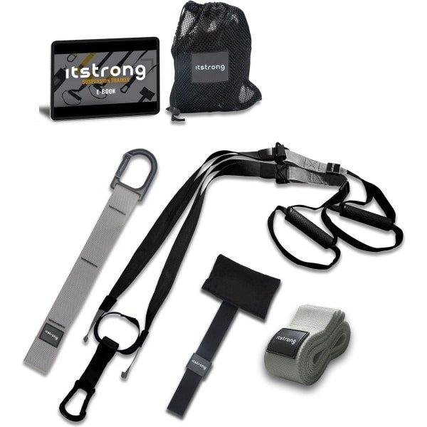 Itstrong TRX Suspension Trainer met Ebook - TRX Resistance Band - Calisthenics Weerstandsbanden - Fitness - Crossfit