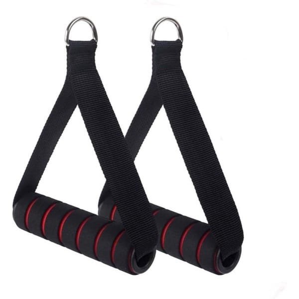 KARZO - Weerstandsgrepen - Set van 2 met weerstandsband voor bodybuilding en cardio-training