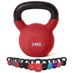 Kettlebell 2kg voor Krachttraining - Gietijzer met Neopreen Coating - Thuis Fitnessapparatuur