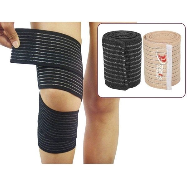 Knee Bandage - 120 cm - Elastic Knee Support - Protective Band - Ankle Support Bandage voor Crossfit - Krachttraining - Powerlifting Training
