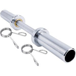 Korte Olympische Halterstang 51 cm met Gekartelde Greep voor Krachttraining