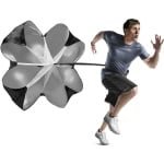 Krachttraining Fitness Paraplu Snelheidsboren Wind Luchtweerstand Krachttraining Parachute Paraplu (zwart)