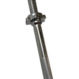 Lange halterstang 150 cm met schroefsluiting en 25 mm diameter voor krachttraining