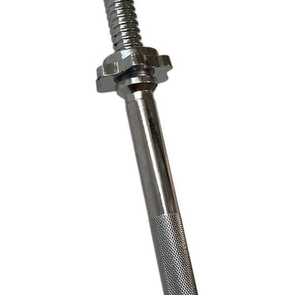 Lange halterstang 150 cm met schroefsluiting en 25 mm diameter voor krachttraining