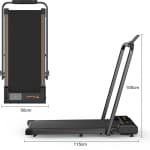 LeeuwenChoice® Compacte Loopband Voor Thuisfitness - Opvouwbaar - Hellingshoek & Handrail - Geluidsarm & Schokabsorberend