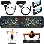 LeeuwenChoice® Push Up board met elastiek- Opvouwbaar - Krachttraining - Thuisoefeningen