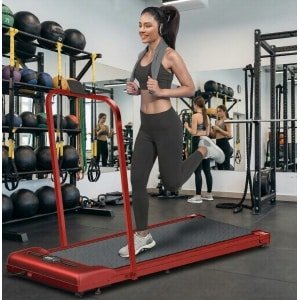 Loopband Onder Bureau 2-in-1 Inklapbaar 1-12 km/u met Handvat, Stille 2.2 PK Motor, LED Display & App, Compact & Draagbaar voor Thuis & Kantoor -PowerWalk Pro SL9H Designbest